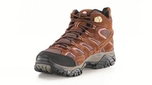 Merrell Men's Moab 2 Waterproof Mid Hiking Boots 360 View - image 3 from the video