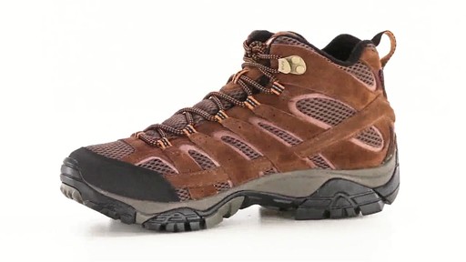 Merrell Men's Moab 2 Waterproof Mid Hiking Boots 360 View - image 4 from the video