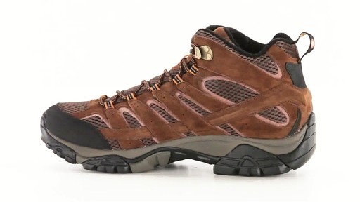 Merrell Men's Moab 2 Waterproof Mid Hiking Boots 360 View - image 5 from the video