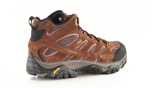 Merrell Men's Moab 2 Waterproof Mid Hiking Boots 360 View - image 9 from the video
