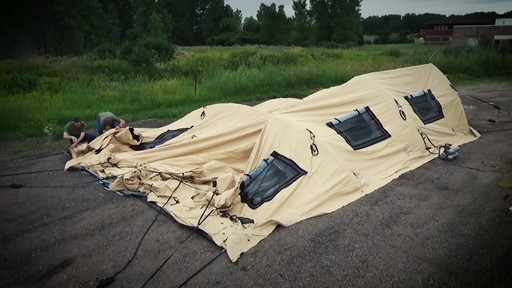 US Military Issue AirBeam Shelter 32' x 20' New - image 5 from the video