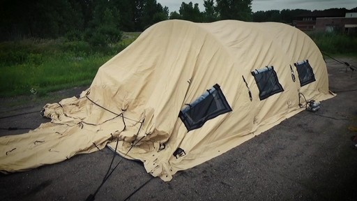 US Military Issue AirBeam Shelter 32' x 20' New - image 6 from the video