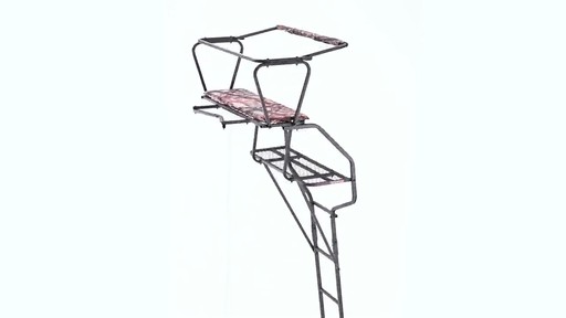 Guide Gear 18' Deluxe 2-Man Ladder Tree Stand 360 View - image 4 from the video