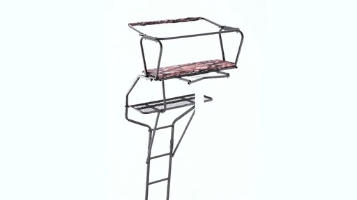 Guide Gear 18' Deluxe 2-Man Ladder Tree Stand 360 View - image 7 from the video