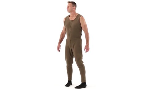 Guide Gear Men's Heavyweight Fleece Base Layer Union Suit 360 View - image 10 from the video
