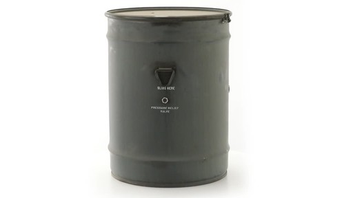 U.S. Military Surplus 58-gallon Drum Used - image 2 from the video
