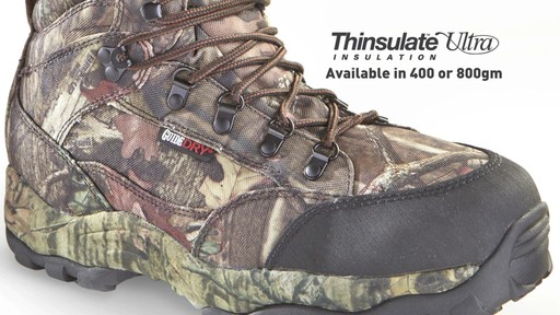 Guide Gear Guidelight II Men's Hunting Boots 400 Gram Thinsulate Mossy Oak Camo - image 5 from the video
