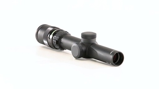 Trijicon AccuPoint 1-4x24mm Rifle Scope BAC Green Triangle Post Reticle 360 View - image 5 from the video