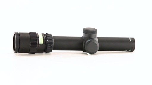 Trijicon AccuPoint 1-4x24mm Rifle Scope BAC Green Triangle Post Reticle 360 View - image 7 from the video