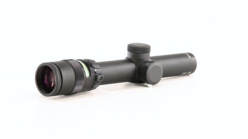 Trijicon AccuPoint 1-4x24mm Rifle Scope BAC Green Triangle Post Reticle 360 View - image 8 from the video