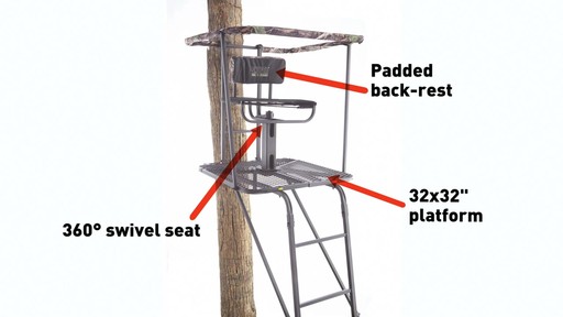 Sniper Swivel Top Ladder Stand - image 5 from the video