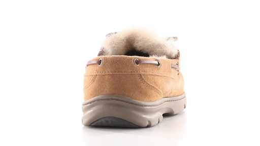 Guide Gear Men's Genuine Shearling-Lined Slippers 360 View - image 1 from the video
