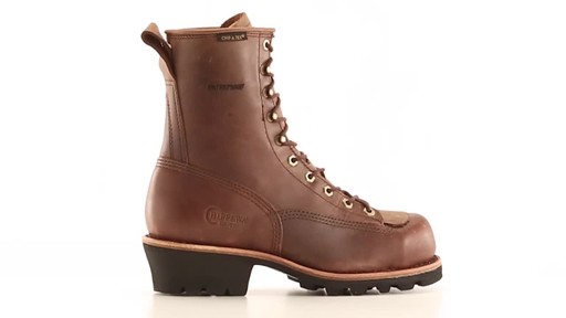 Chippewa Men's Paladin Bay Apache Lace-to-Toe Waterproof Steel Toe Logger Boots - image 5 from the video