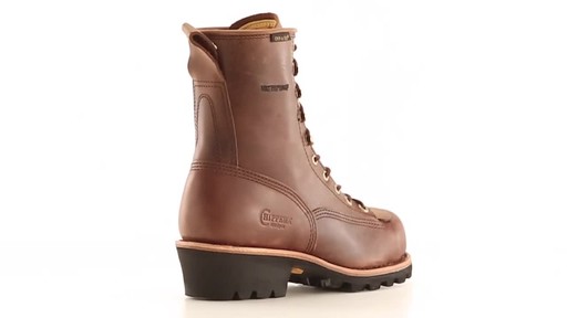 Chippewa Men's Paladin Bay Apache Lace-to-Toe Waterproof Steel Toe Logger Boots - image 6 from the video
