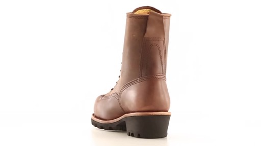 Chippewa Men's Paladin Bay Apache Lace-to-Toe Waterproof Steel Toe Logger Boots - image 8 from the video