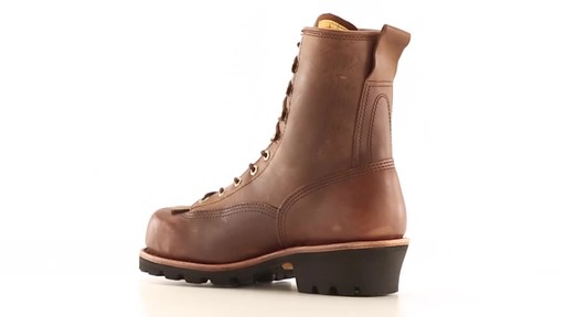 Chippewa Men's Paladin Bay Apache Lace-to-Toe Waterproof Steel Toe Logger Boots - image 9 from the video