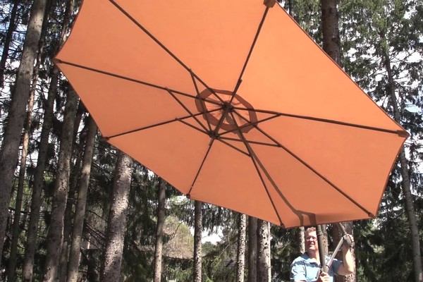  CASTLECREEK™ 10' Cantilever Patio Umbrella - image 5 from the video