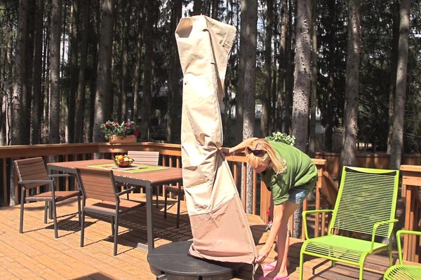  CASTLECREEK™ 10' Cantilever Patio Umbrella - image 9 from the video
