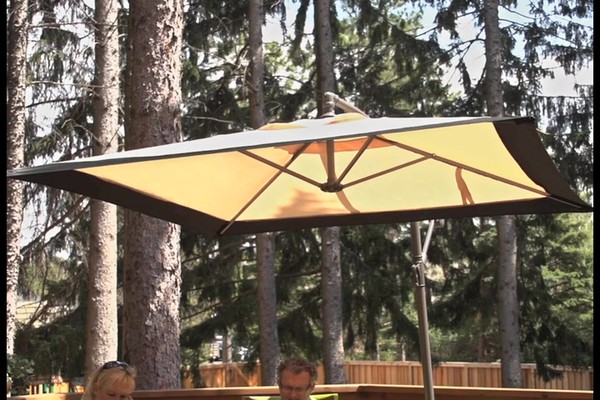 CASTLECREEK™ Square Cantilever Patio Umbrella - image 5 from the video