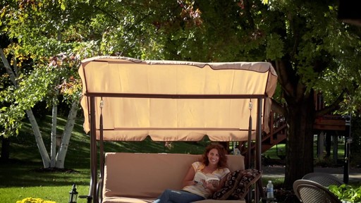 CASTLECREEK Canopied Swing Bed - image 3 from the video