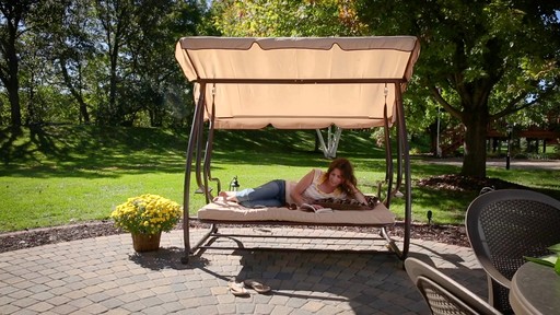 CASTLECREEK Canopied Swing Bed - image 5 from the video
