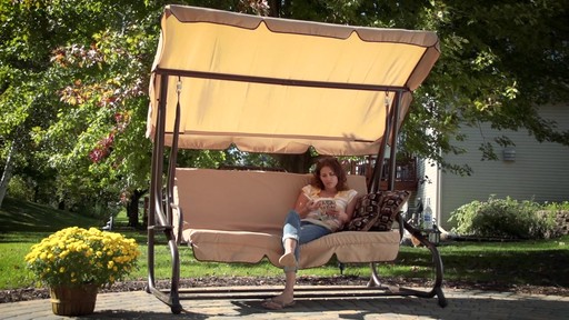 CASTLECREEK Canopied Swing Bed - image 7 from the video