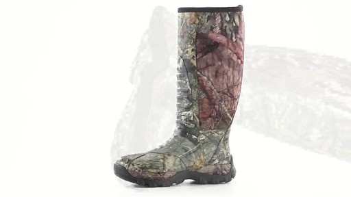 Guide Gear Men's Wood Creek Rubber Hunting Boots Waterproof 360 View - image 6 from the video