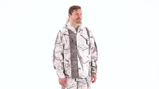 Huntworth Men's Snow Camo Hooded Jacket 360 View - image 1 from the video