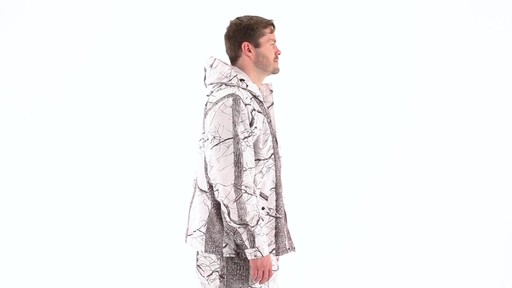 Huntworth Men's Snow Camo Hooded Jacket 360 View - image 2 from the video