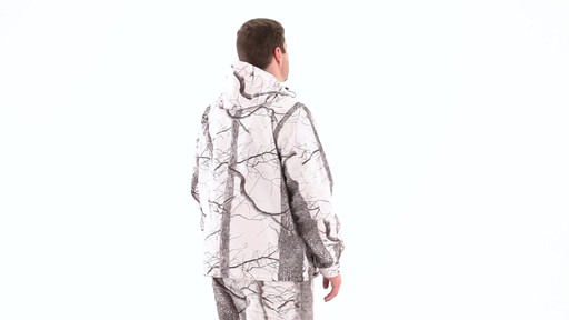 Huntworth Men's Snow Camo Hooded Jacket 360 View - image 3 from the video