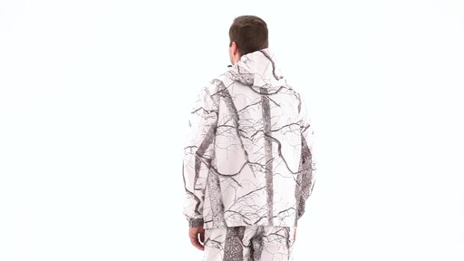 Huntworth Men's Snow Camo Hooded Jacket 360 View - image 4 from the video