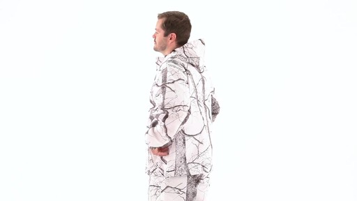 Huntworth Men's Snow Camo Hooded Jacket 360 View - image 5 from the video