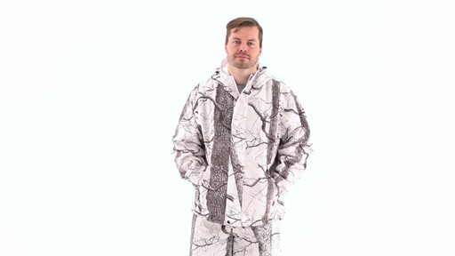 Huntworth Men's Snow Camo Hooded Jacket 360 View - image 7 from the video