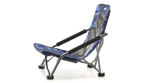 Guide Gear Oversized Beach Chair 300-lb. Capacity Mossy Oak Elements Agua - image 1 from the video