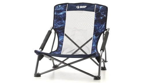 Guide Gear Oversized Beach Chair 300-lb. Capacity Mossy Oak Elements Agua - image 3 from the video