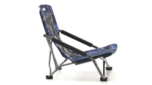 Guide Gear Oversized Beach Chair 300-lb. Capacity Mossy Oak Elements Agua - image 6 from the video