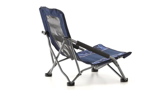 Guide Gear Oversized Beach Chair 300-lb. Capacity Mossy Oak Elements Agua - image 7 from the video