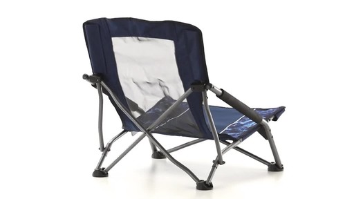 Guide Gear Oversized Beach Chair 300-lb. Capacity Mossy Oak Elements Agua - image 8 from the video