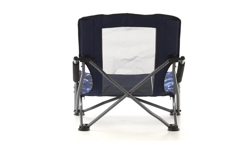 Guide Gear Oversized Beach Chair 300-lb. Capacity Mossy Oak Elements Agua - image 9 from the video