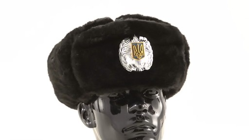 New Fur Ushanka Hat with Badge 360 View - image 1 from the video