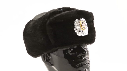 New Fur Ushanka Hat with Badge 360 View - image 2 from the video