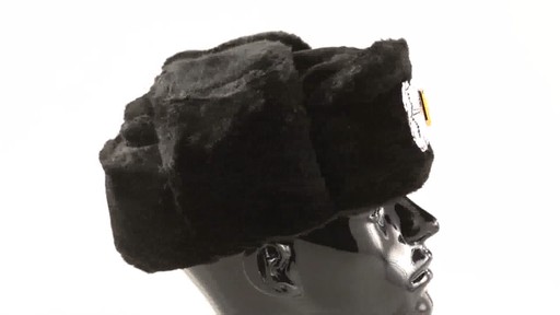New Fur Ushanka Hat with Badge 360 View - image 3 from the video
