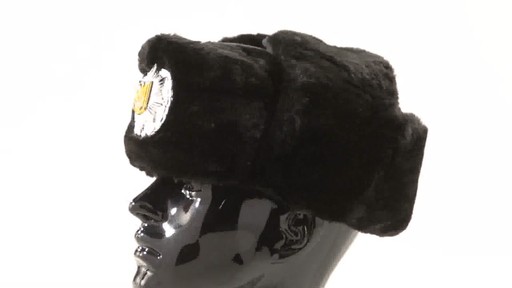 New Fur Ushanka Hat with Badge 360 View - image 8 from the video