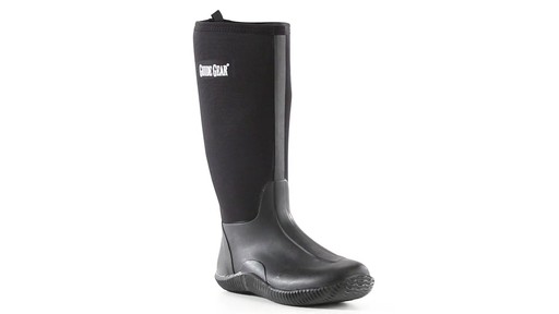 Guide Gear Men's High Bogger Waterproof Rubber Boots 360 View - image 7 from the video