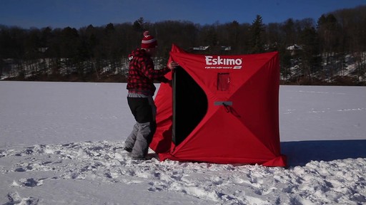 Eskimo QuickFish2 Ice Fishing Travel Cover - image 2 from the video