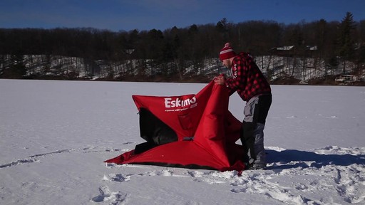 Eskimo QuickFish2 Ice Fishing Travel Cover - image 9 from the video