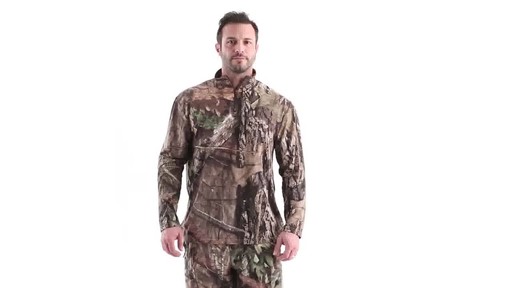 Guide Gear Men's Performance Hunting Long-Sleeve Quarter-Zip Shirt 360 View - image 10 from the video
