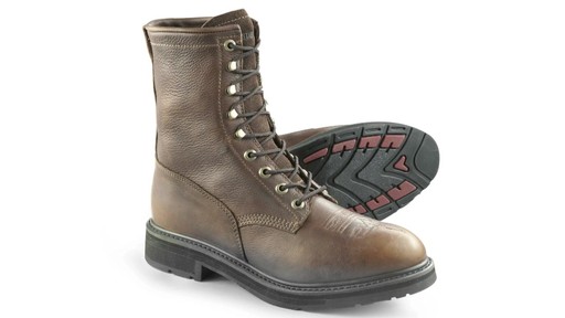 Guide Gear Men's Premium Kiltie Work Boots - image 3 from the video