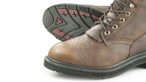 Guide Gear Men's Premium Kiltie Work Boots - image 7 from the video