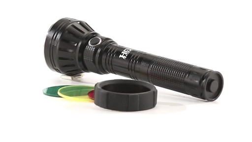 HQ ISSUE Flashlight 750 Lumens 3 Colored Lenses 360 View - image 9 from the video